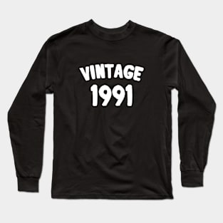 VINTAGE 1991 Long Sleeve T-Shirt